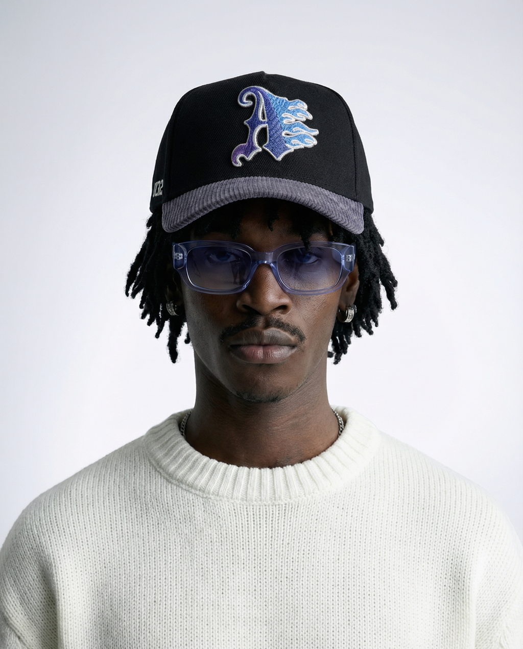 BLUE FLAMED CORDUROY