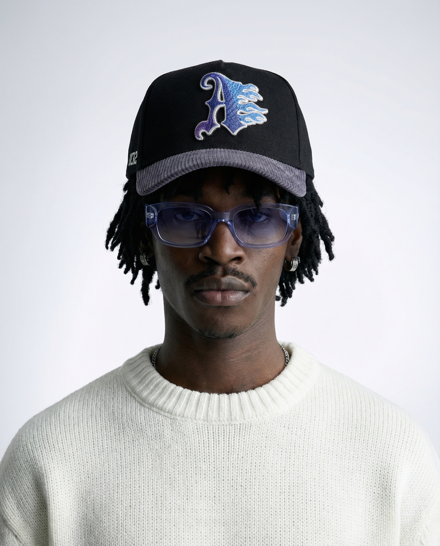 BLUE FLAMED CORDUROY